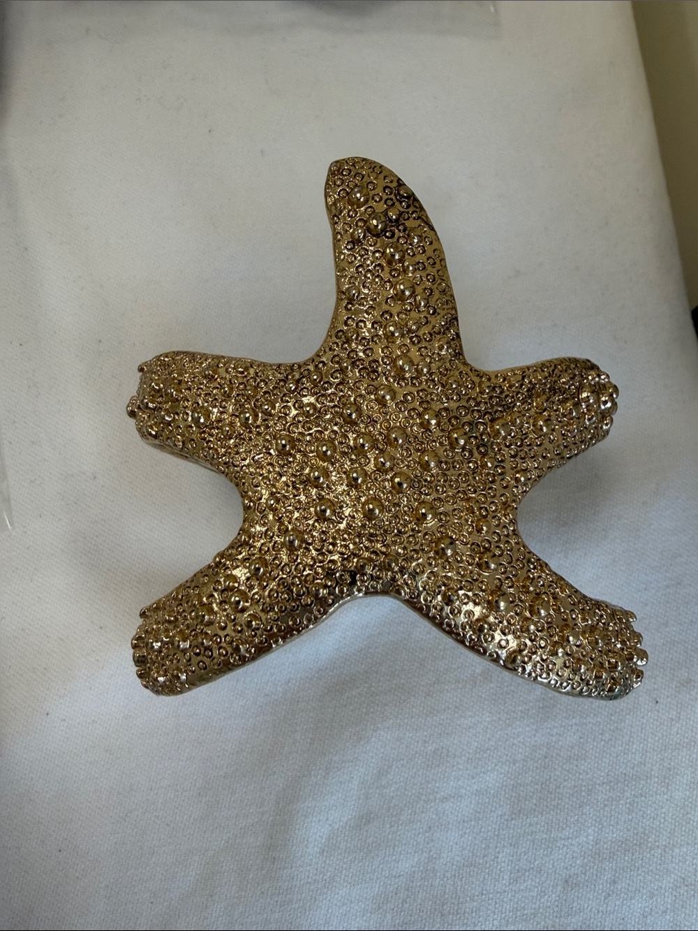 Gold Starfish Decorative Accent cuff bracelet